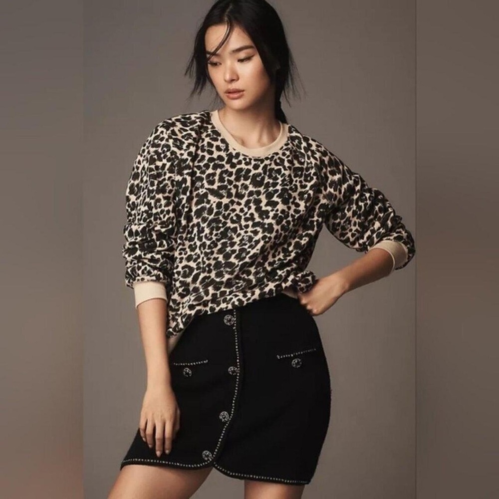 Maeve Leopard Print Sweater